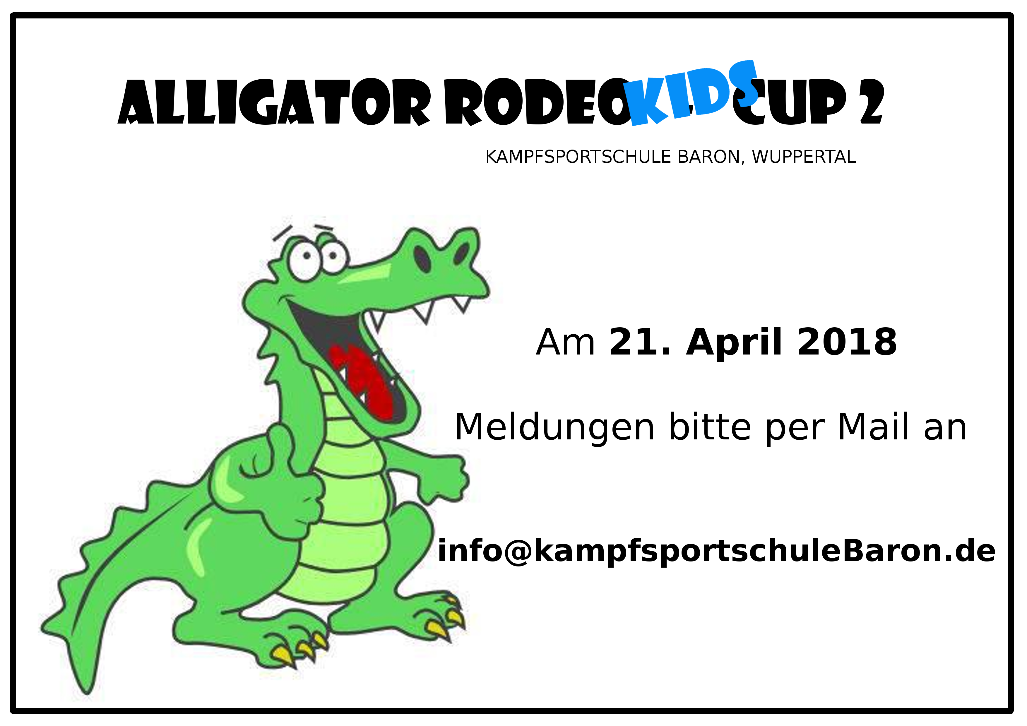 Alligator Rode Kids Cup 2 – 21. April 2018